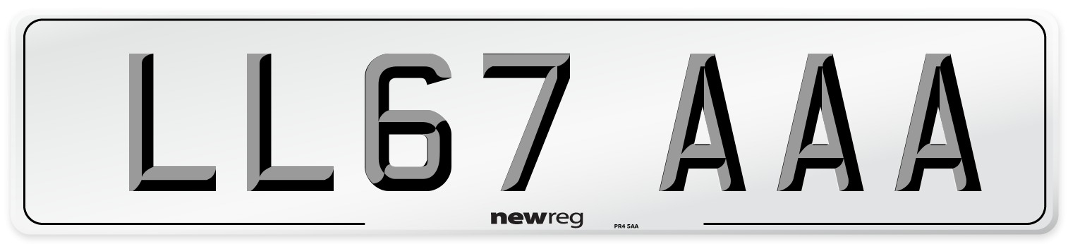 LL67 AAA Number Plate from New Reg